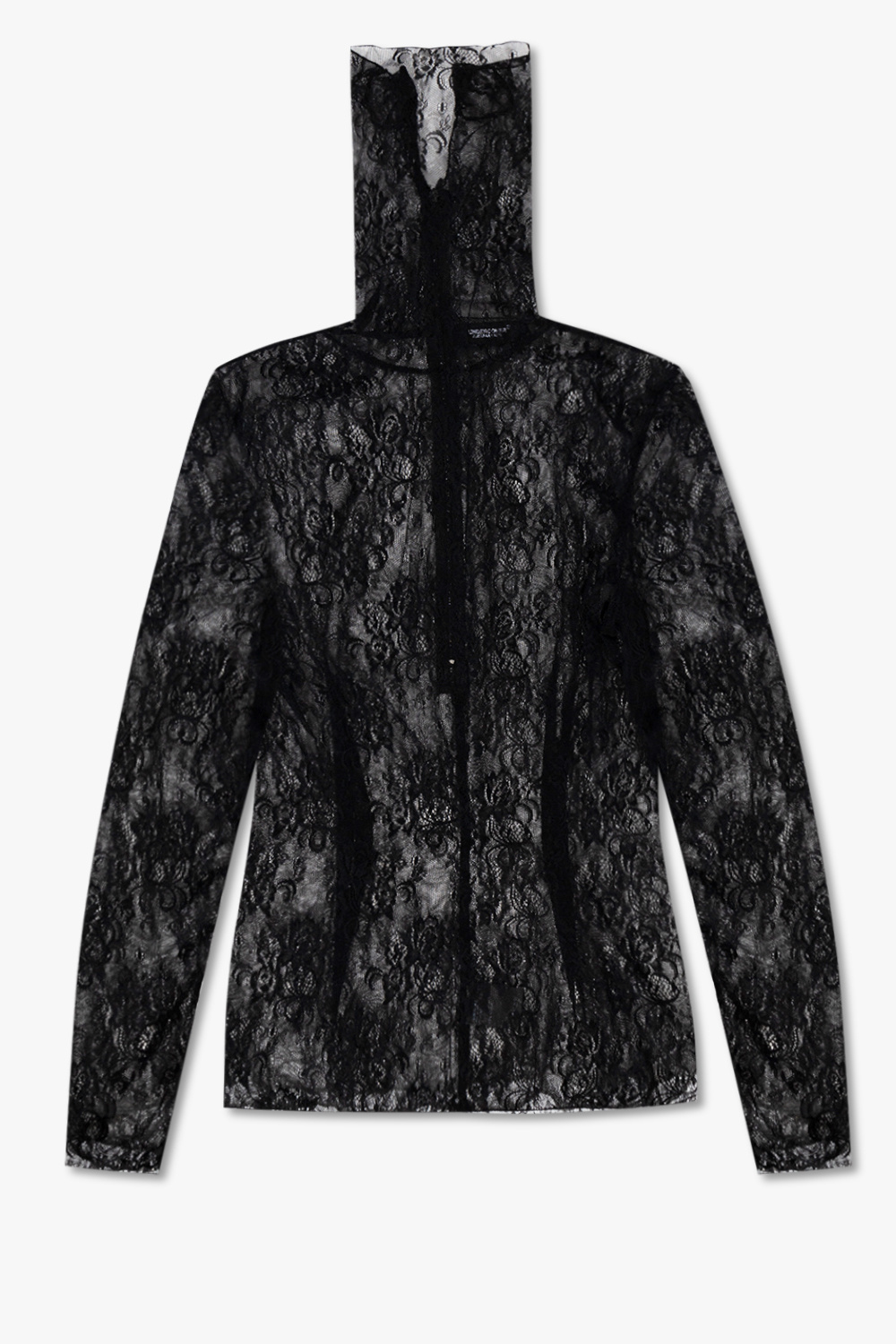 Lace top with decorative high neck Undercover